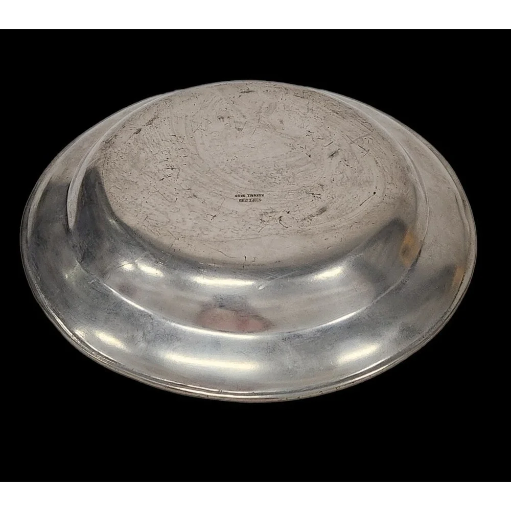 Norwegian Hallmarked  Askvoll Brug Stopt Tinn Fine Pewter Serving Plate 9